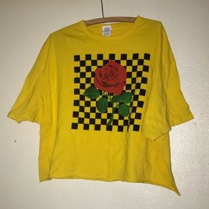 Rose crop top